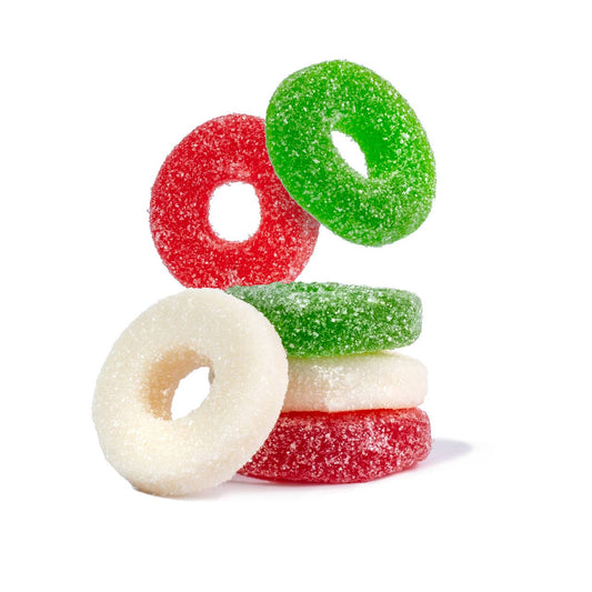 Albanese Christmas Gummy Sanded Wreath Rings 4.5 lb