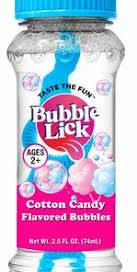 Bubblelick Cotton Candy Flavored Bubbles - 2.5oz Bottle