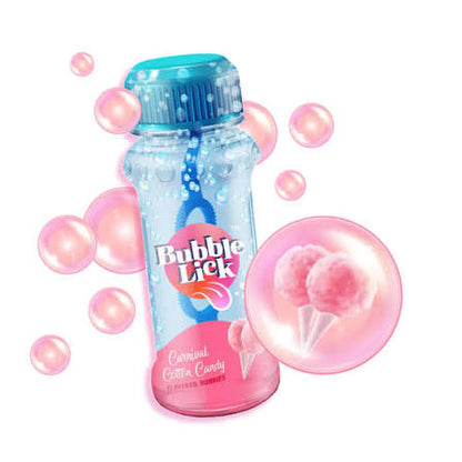 Bubblelick Cotton Candy Flavored Bubbles - 2.5oz Bottle