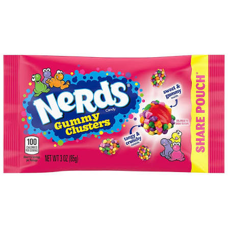 Nerds Gummy Clusters - 3oz Share Pouch - Rainbow