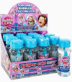 Bubblelick Cotton Candy Flavored Bubbles - 2.5oz Bottle